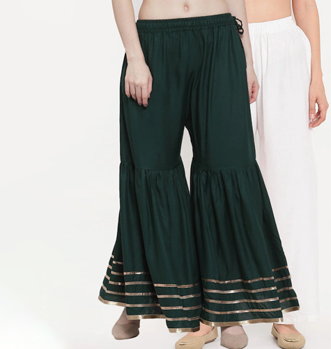 Women White Hem Design